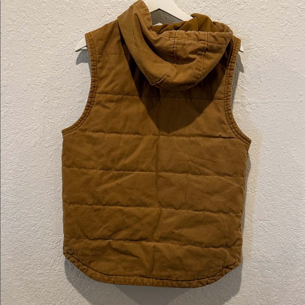 Wrangler Tan Hooded Vest - Picture 2 of 4